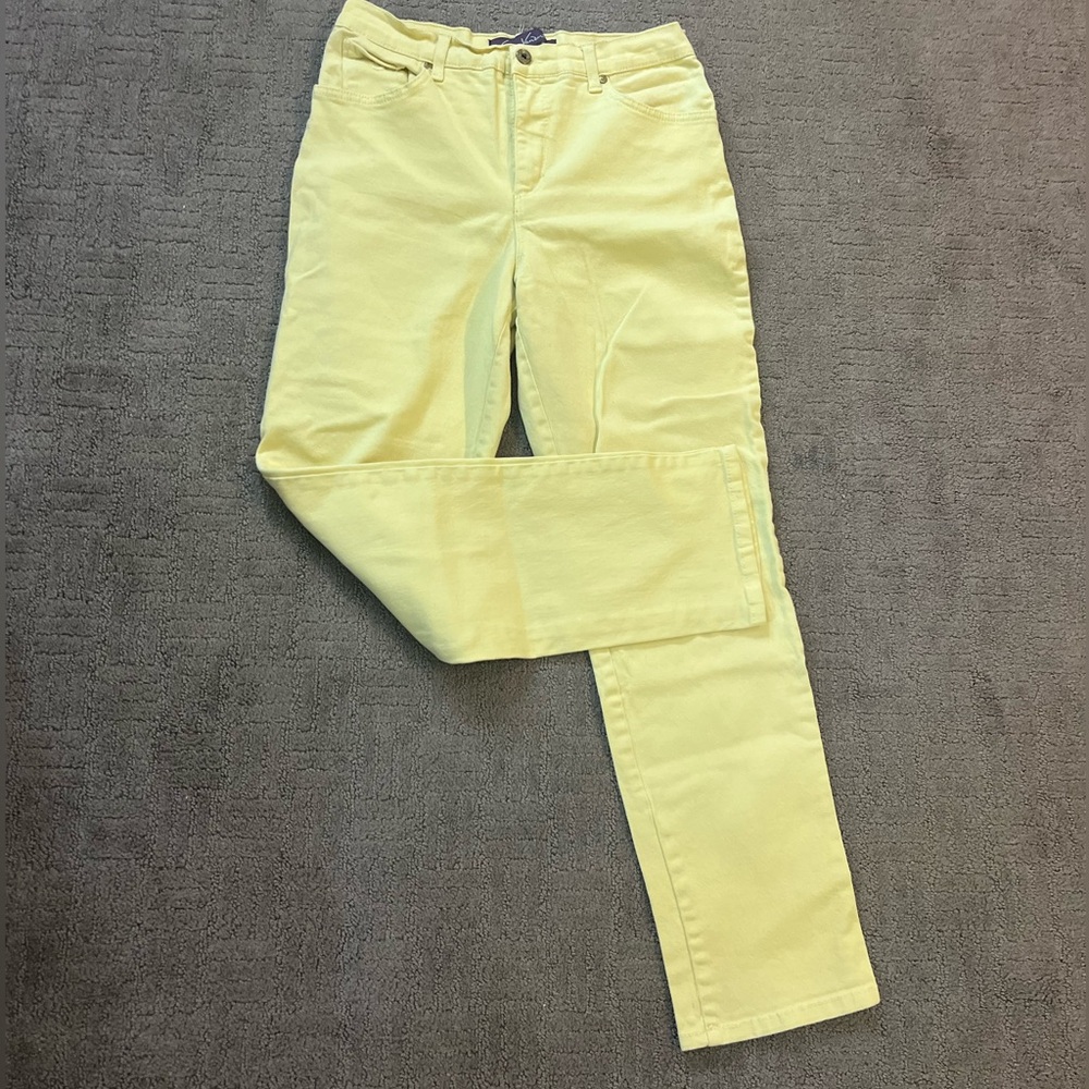 yellow jeans